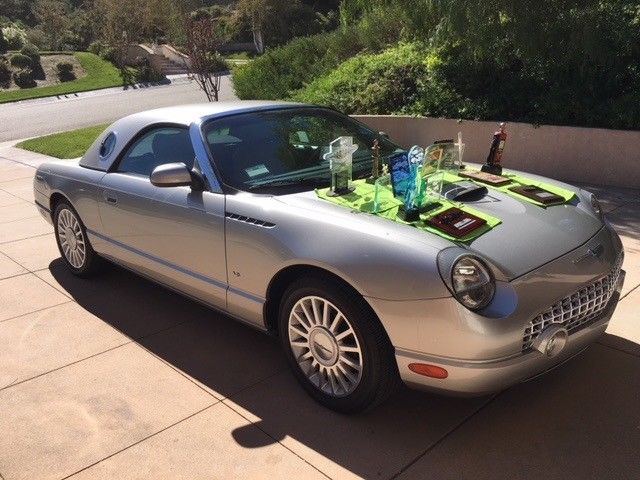 2004 Ford Thunderbird Premium Silver & Sand 7,800 Miles Concours winner